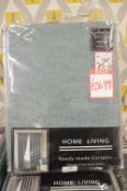 *Home Living Lined Eyelet Curtains 90” width 90” drop