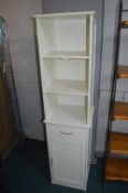 White Tall Bathroom Storage Unit