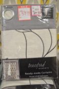 *Beresford Lined Eyelet Curtains 90” width 72” drop