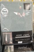 *Home Living Lined Eyelet Curtains 132” width 72” drop