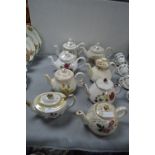 Eight Vintage Teapots