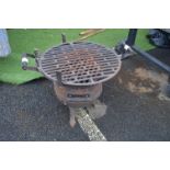 Cast Iron Pot Barbecue Grill