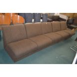 *Five Section Brown Upholstered Chairs