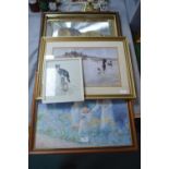 Framed Pictures and Prints Including Oil on Canvas