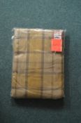 *Plaid Eyelet Curtains 46" x 54" drop