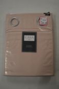 *Casa Blackout Quilted Eyelet Curtains in Blush 90” x 90” drop