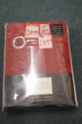 *Premier Collection Lined Eyelet Curtains in Red 6
