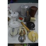 Vintage Kitchenware, Enamel Pots, etc.