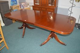 Mahogany Extending Oval Dining Table