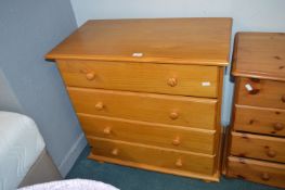 Four Drawer Pine Effect Chest