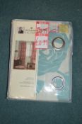 *Jeff Banks Home Lined Eyelet Curtains 46" x 54" d