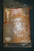 *Mirabelle Madison Gold Lined Eyelet Curtains 90” x 54” drop