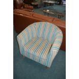 Chair with Striped Upholstery