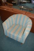 Chair with Striped Upholstery