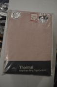 *Thermal Velour Lined Eyelet Curtains in Soft Pink 65” x 72” drop