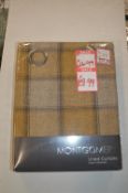 *Montgomery Lined Eyelet Brae Mustard Curtains 46” x 72” drop