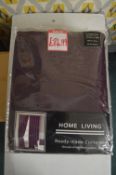 *Home Living Pencil Pleat Curtains in Plum 132” x 72” drop