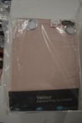 *Thermal Velour Lined Eyelet Curtains in Soft Pink 65” x 90” drop