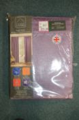 *Enhanced Living Blackout Thermal Pencil Pleat Curtains in Grape 46” x 90”