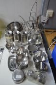 Stainless Steel Cookware, Pans, Utensils, etc.