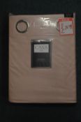 *Casa Blackout Quilted Eyelet Curtains 66” x 72” drop