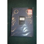 *Casa Blackout Quilted Eyelet Curtains in Navy 90” x 90” drop
