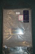 *Curtina Eyelet Curtains in Graphite 46” x 72” drop