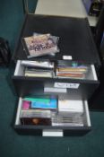 Two Drawer Storage Chest Containing Mixed CDs