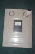 *Casa Home Blackout Quilted Eyelet Curtains in Sto