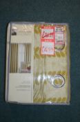 *Jeff Banks Home Lined Eyelet Curtains 66" x 54" d