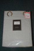 *Casa Home Blackout Quilted Eyelet Curtains in Sil