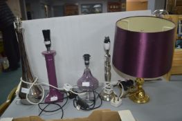 *Five Table Lamp Bases