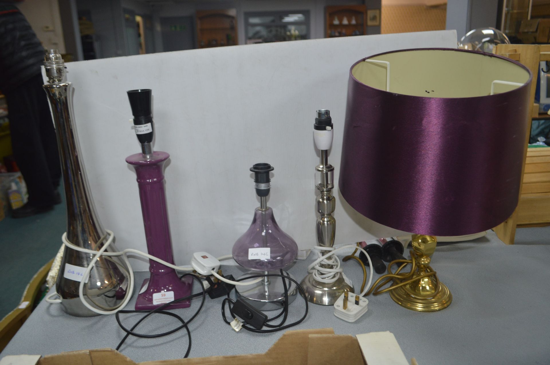 *Five Table Lamp Bases