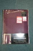 *Home Living Lined Pencil Pleat Curtains 66" x 72"