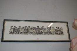 Signed Framed Print by Enid Grouse "Fur Lined"