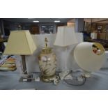 *Four Table Lamps
