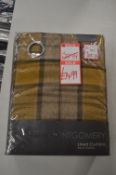 *Montgomery Lined Eyelet Brae Mustard Curtains 66” x 54” drop