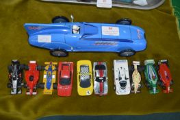 Bluebird Tinplate Toy Car by Schylling plus Hornby