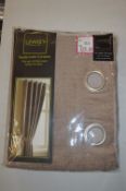 *Lewis Lined Eyelet Curtains in Mink 46” x 54” drop