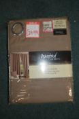 *Beresford Valencia Lined Eyelet Curtains in Mink 66” x 72” drop