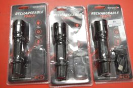 *Three Brighton Rechargeable Torches