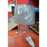 *Clear Glass Table Lamp