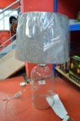 *Clear Glass Table Lamp