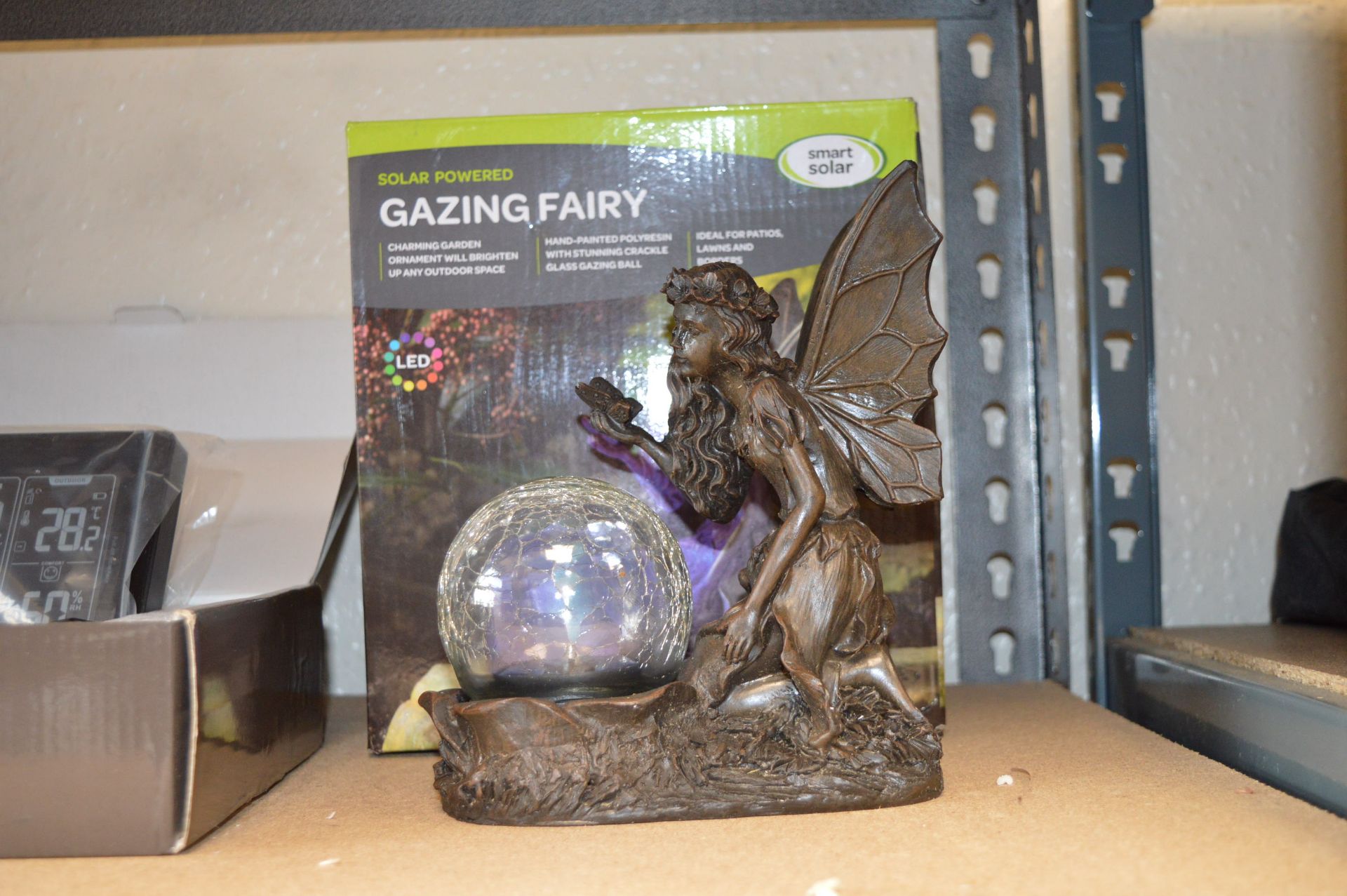 *Contents of Shelf to Include Solar Powered Fairy, Weather Station, Laminator, and USB Fans - Image 2 of 4