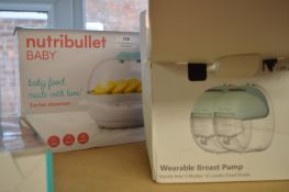 *Nutri Bullet Baby Turbo Steamer and a Mum Med F21 Wearable Breast Pump