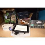*Three Solar Powered LED Security Lights and One Other, and a HD DVR Camera