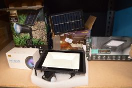 *Three Solar Powered LED Security Lights and One Other, and a HD DVR Camera