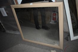 *Beech Framed Mirror 33”x36”