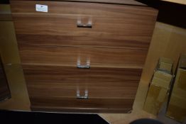 *Walnut Three Drawer Cabinet 20”x16” x 21.5” tall