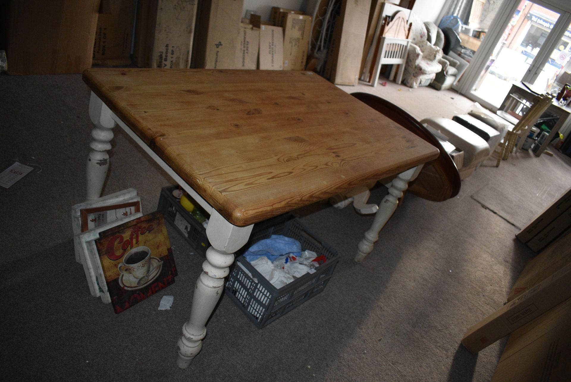 *Pine Kitchen Table 35.5”x54” x 31” tall - Image 2 of 2